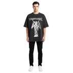 Casual Katoenen T-Shirt voor Heren met Standbeeldprint

