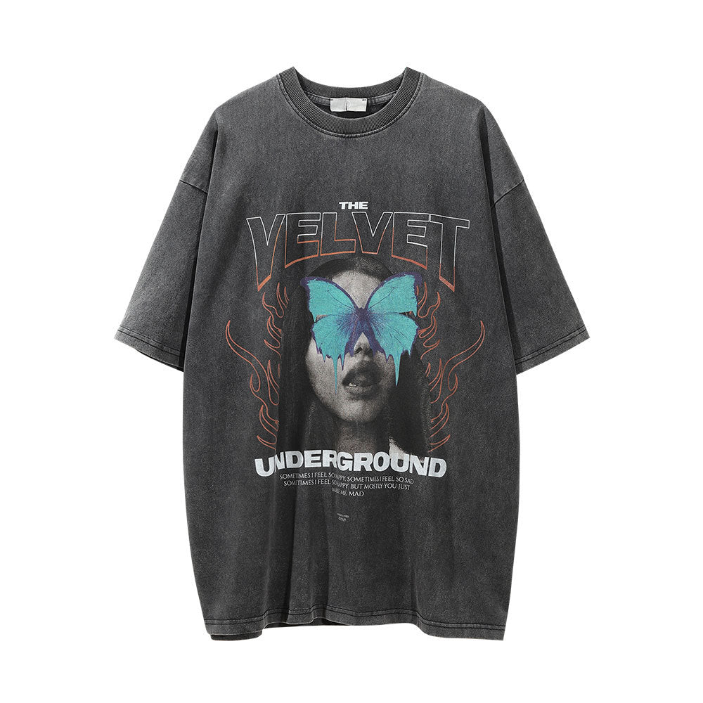 Gepersonaliseerd Bedrukt Gewassen Modieus T-Shirt voor Heren